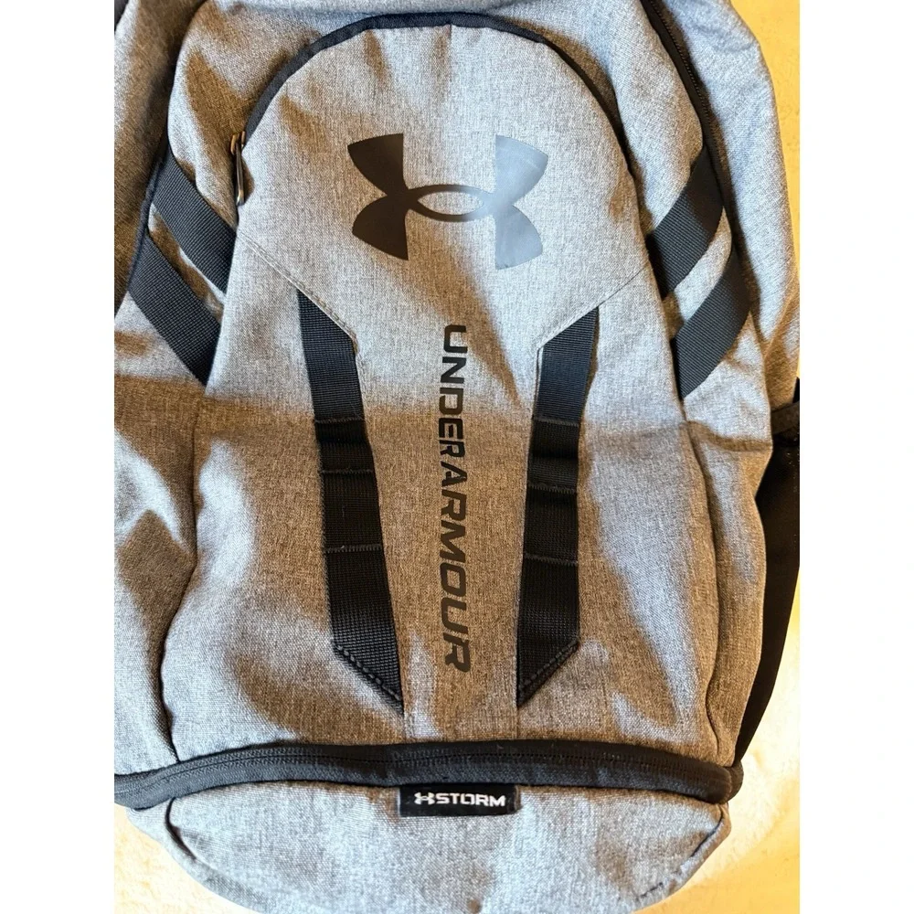 Under Armour Hustle 5.0 Backpack 1361176 002 Gray/Black